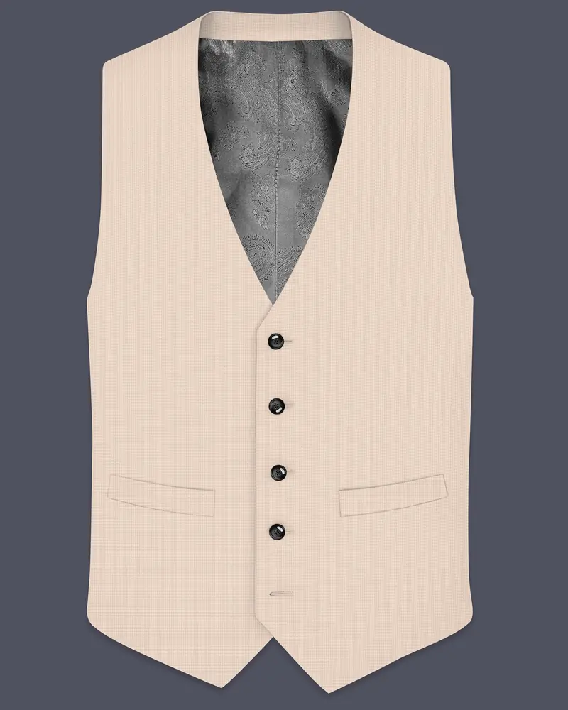Pale Spring Cream Waistcoat 1