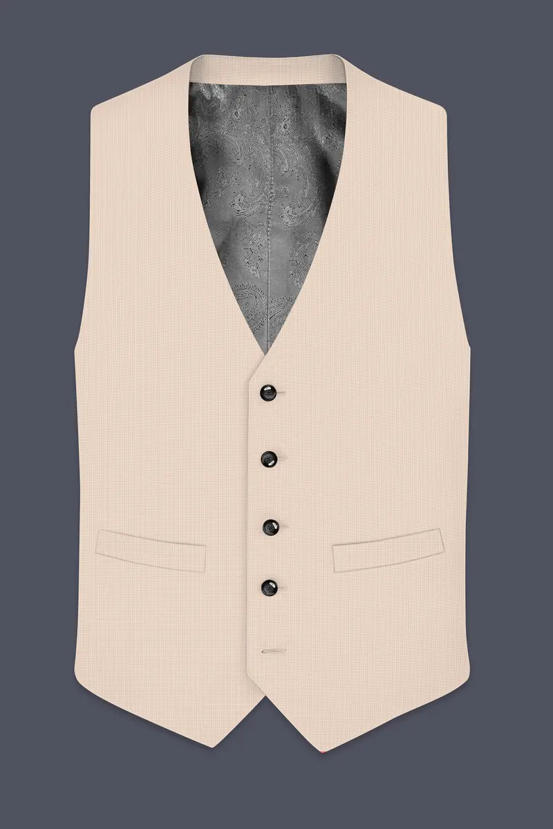 Pale Spring Cream Waistcoat 2