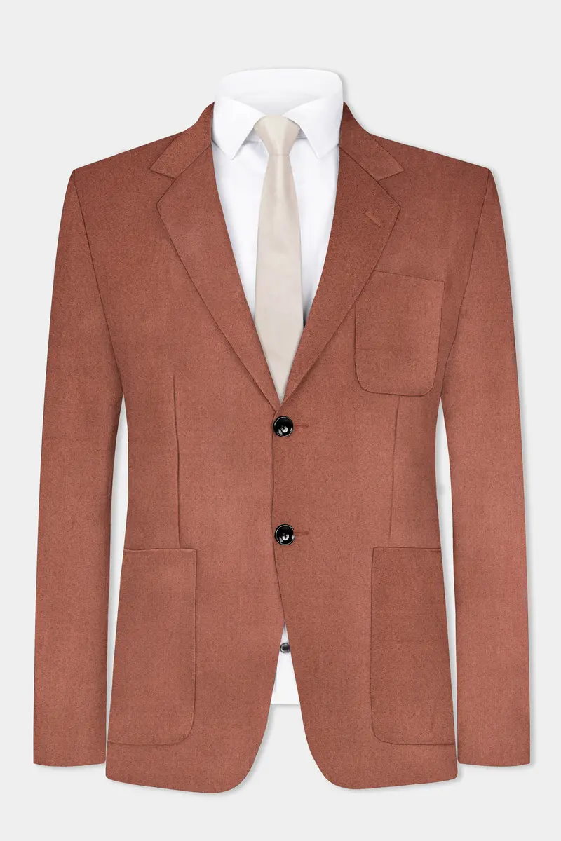 Palliser Brown Wool Rich Single Breasted Sports Blazer 2