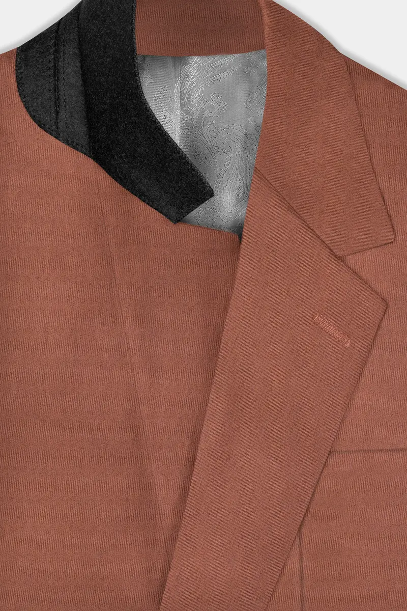 Palliser Brown Wool Rich Single Breasted Sports Blazer 4