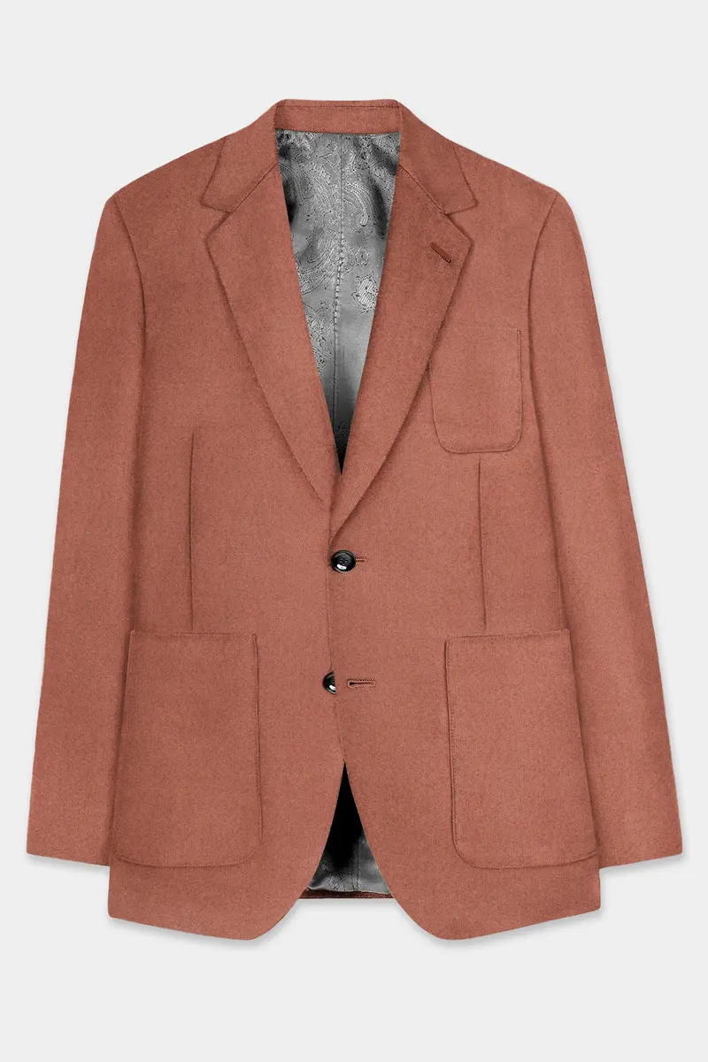 Palliser Brown Wool Rich Single Breasted Sports Blazer 7