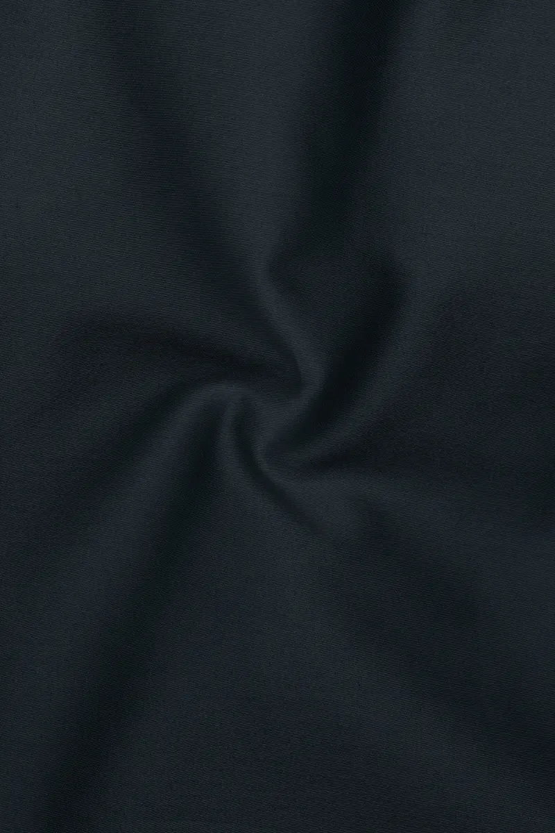 Palzen-Arsenic Gray Subtle Sheen Super Soft Premium Cotton Cut Away Collar Dress Shirt 3