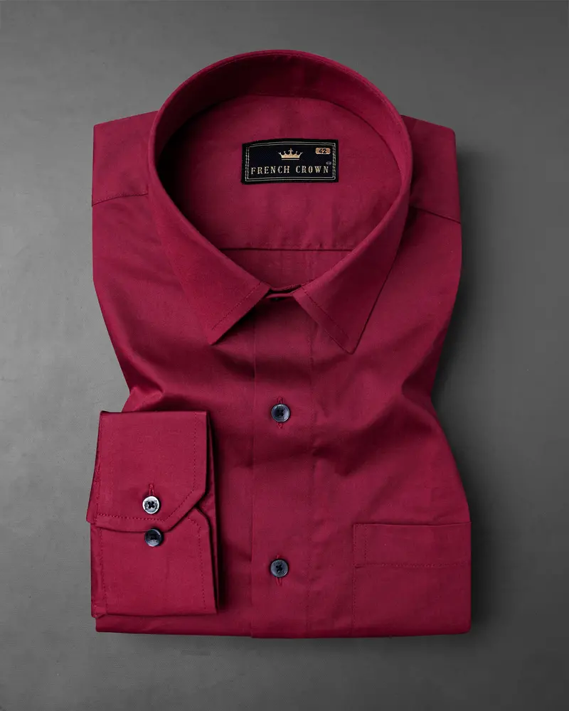 Paprika Red Super Soft Premium Cotton Shirt 3