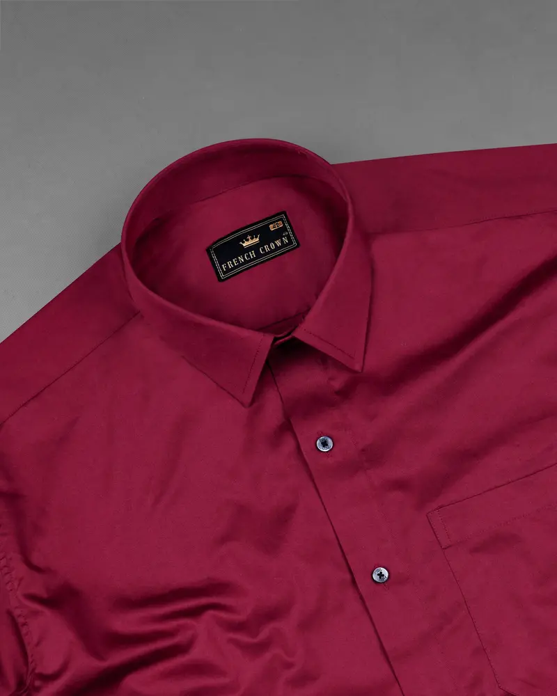 Paprika Red Super Soft Premium Cotton Shirt 4