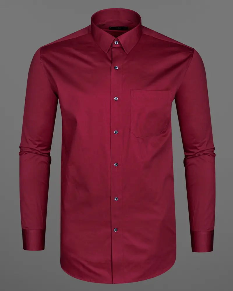 Paprika Red Super Soft Premium Cotton Shirt 5