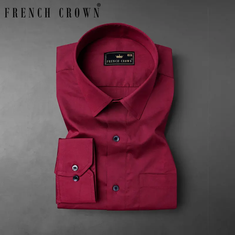 Paprika Red Super Soft Premium Cotton Shirt 7