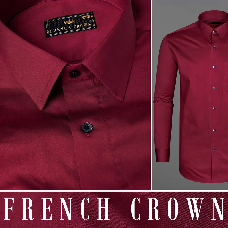 Paprika Red Super Soft Premium Cotton Shirt 9