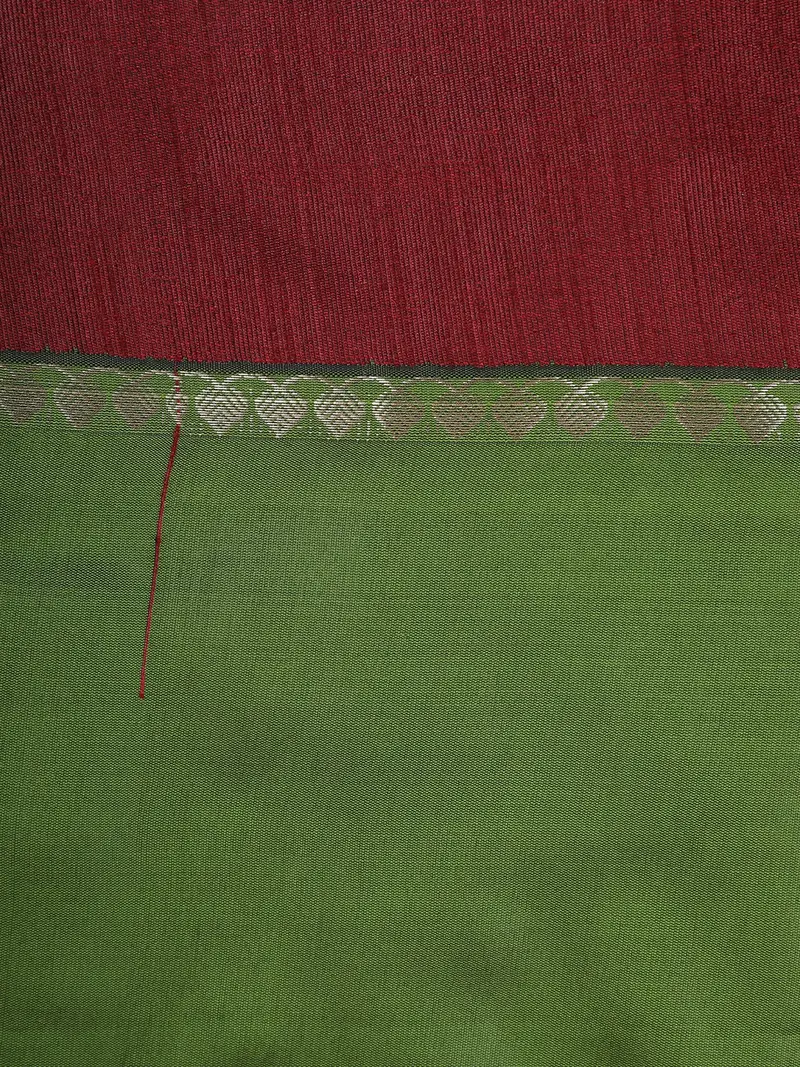 Parrot Green Solid Design Soft Silk Fancy Wear Saree 2