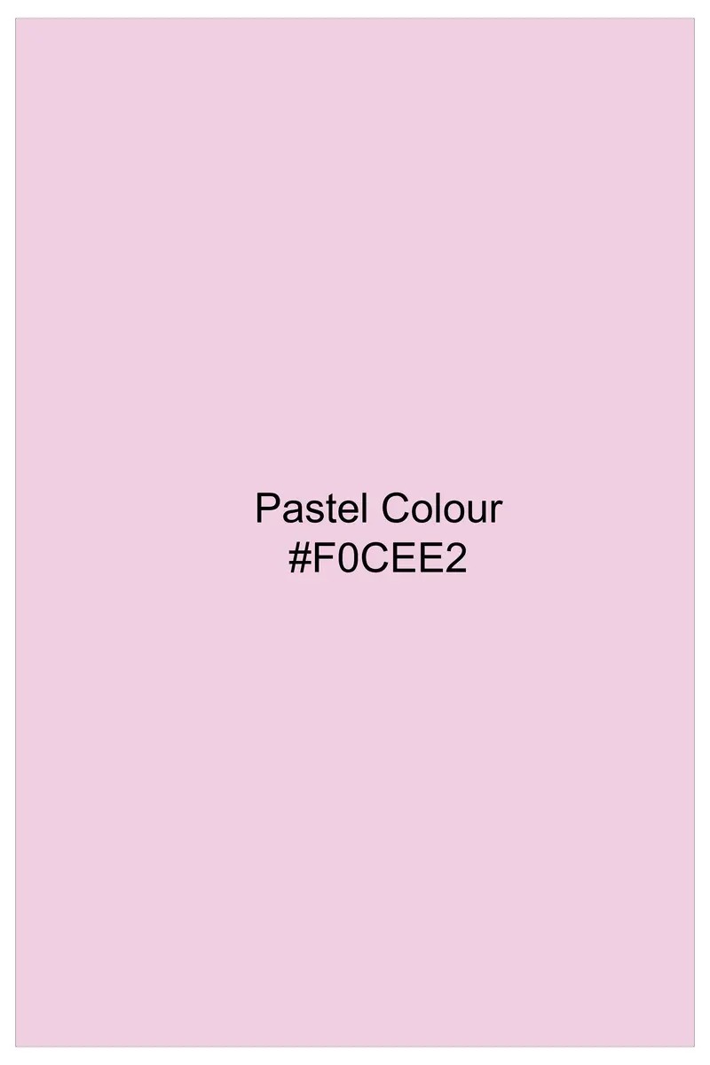 Pastel Pink Dobby Textured Premium Giza Cotton Shirt 8