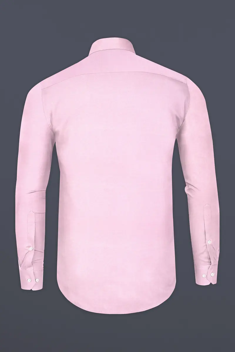 Pastel Pink Twill Premium Cotton Shirt 5