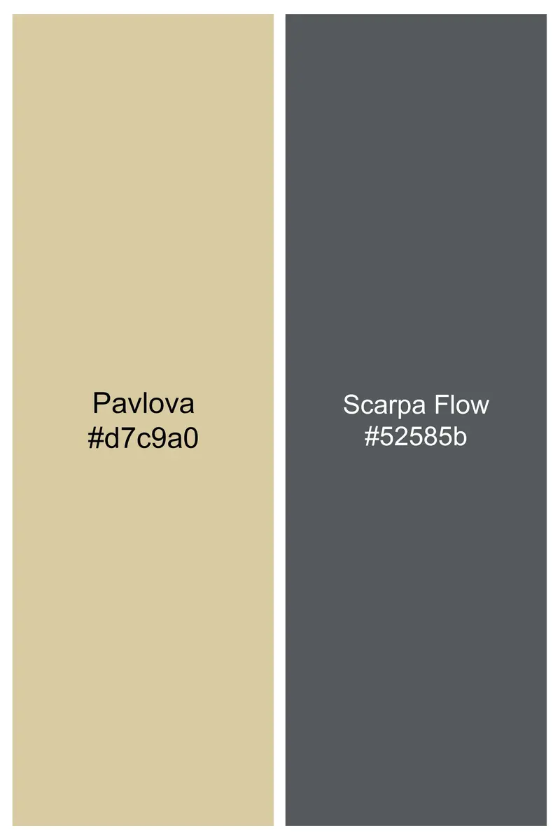 Pavlova Brown And Scarpa Gray Checked Luxurious Linen Shirt 7