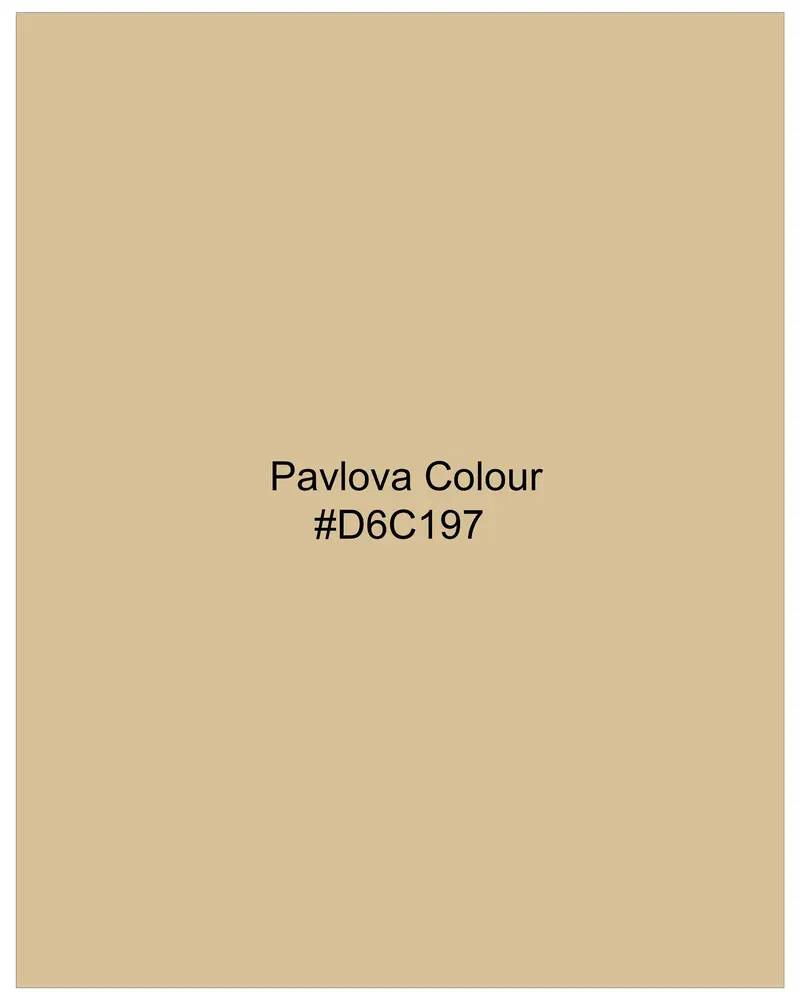 Pavlova Cream Solid Premium Cotton Stretchable Traveler Pant 6