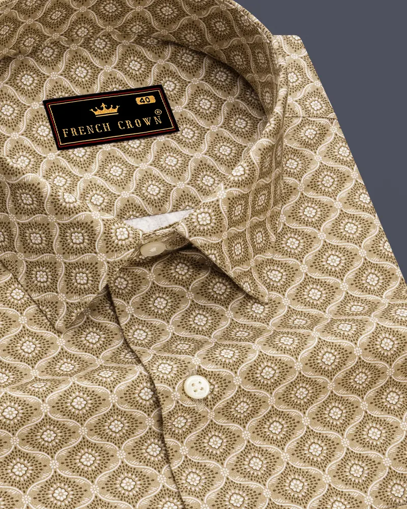 Pavlova Green And White Premium Cotton Shirt 1
