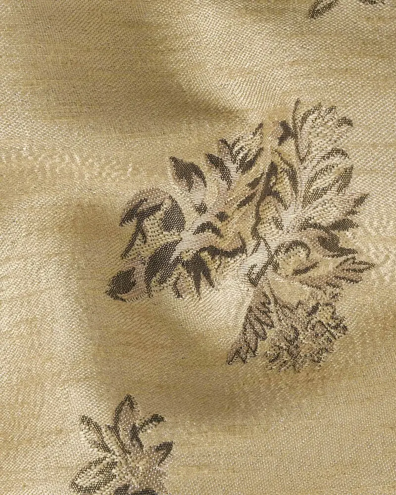 Peanut Brown Motif Jacquard Premium Designer Waistcoat 3
