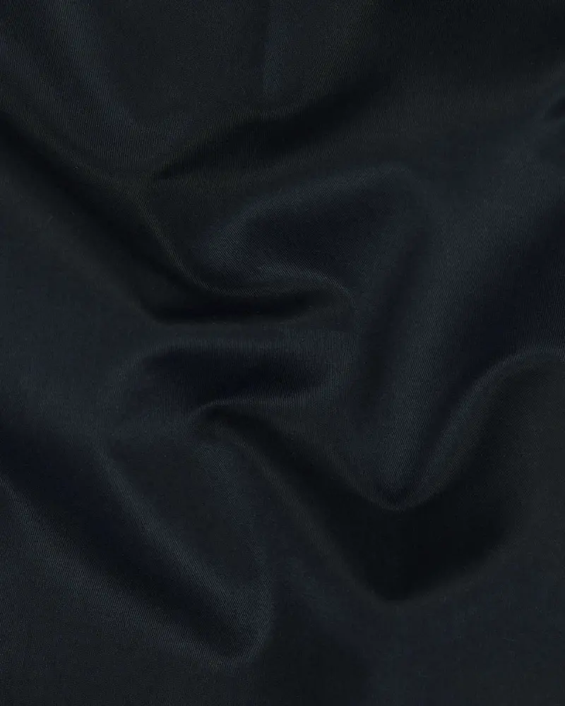 Pearl Black Wool-Silk Blend Formal Pant 3