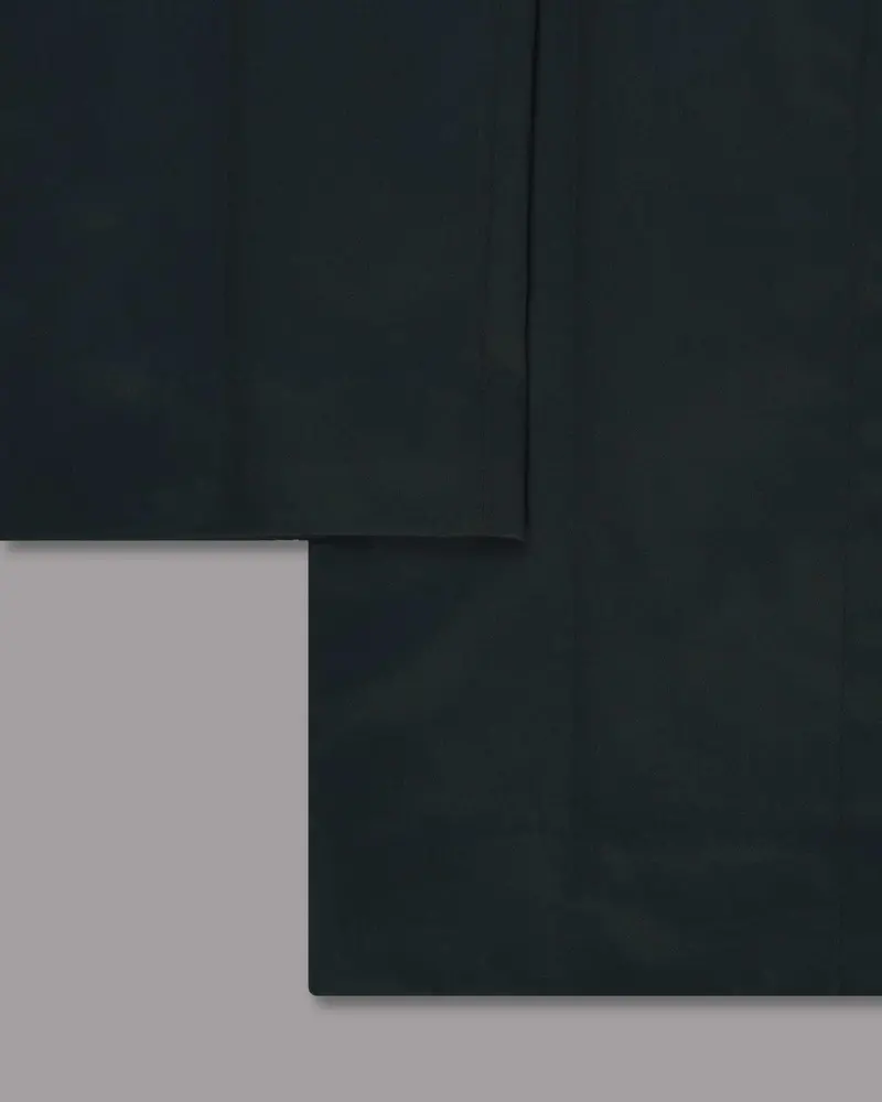 Pearl Black Wool-Silk Blend Formal Pant 6