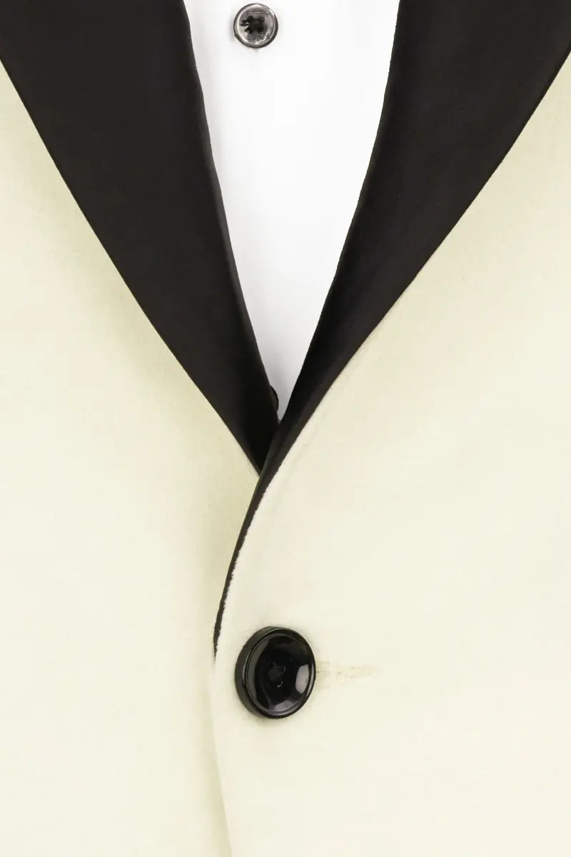 Pearl Bush Cream Velvet Tuxedo Designer Blazer 4