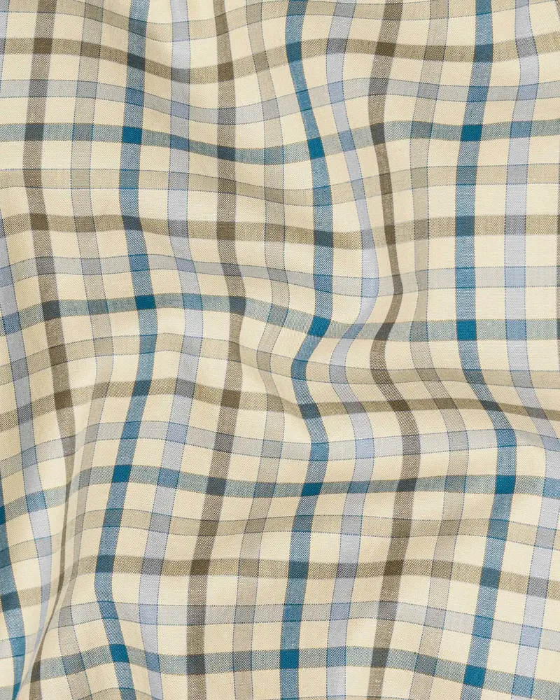 Pearl Bush Gingham Premium Cotton Shirt 3