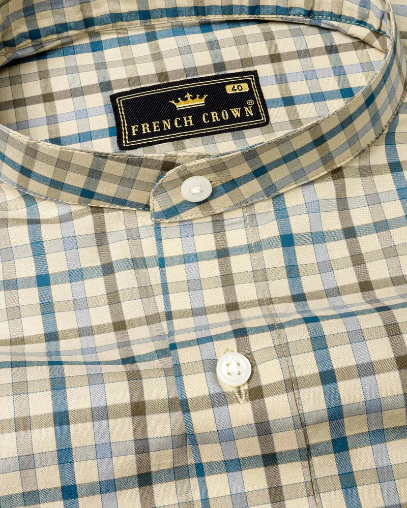 Pearl Bush Gingham Premium Cotton Shirt 4