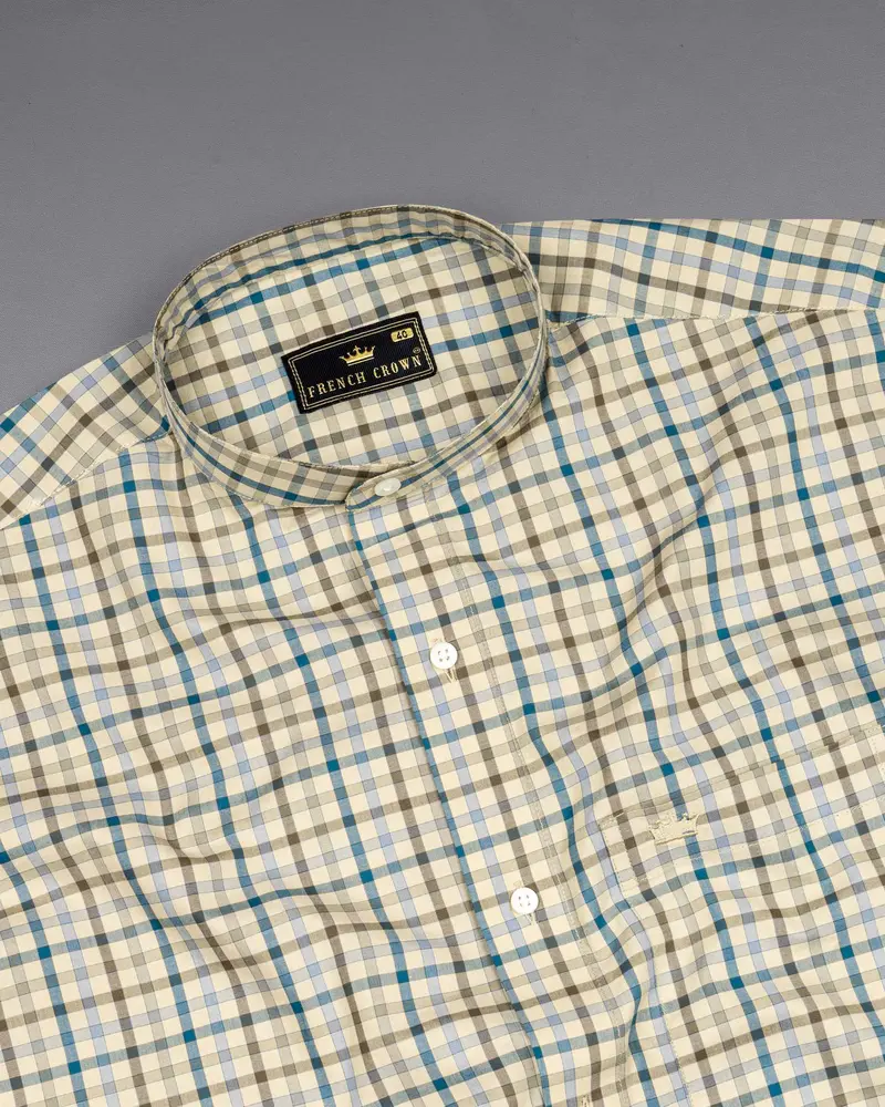 Pearl Bush Gingham Premium Cotton Shirt 5