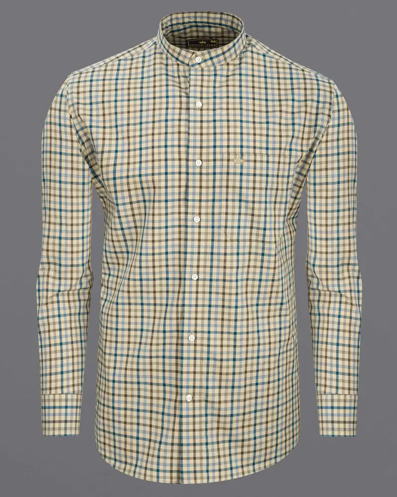 Pearl Bush Gingham Premium Cotton Shirt 6