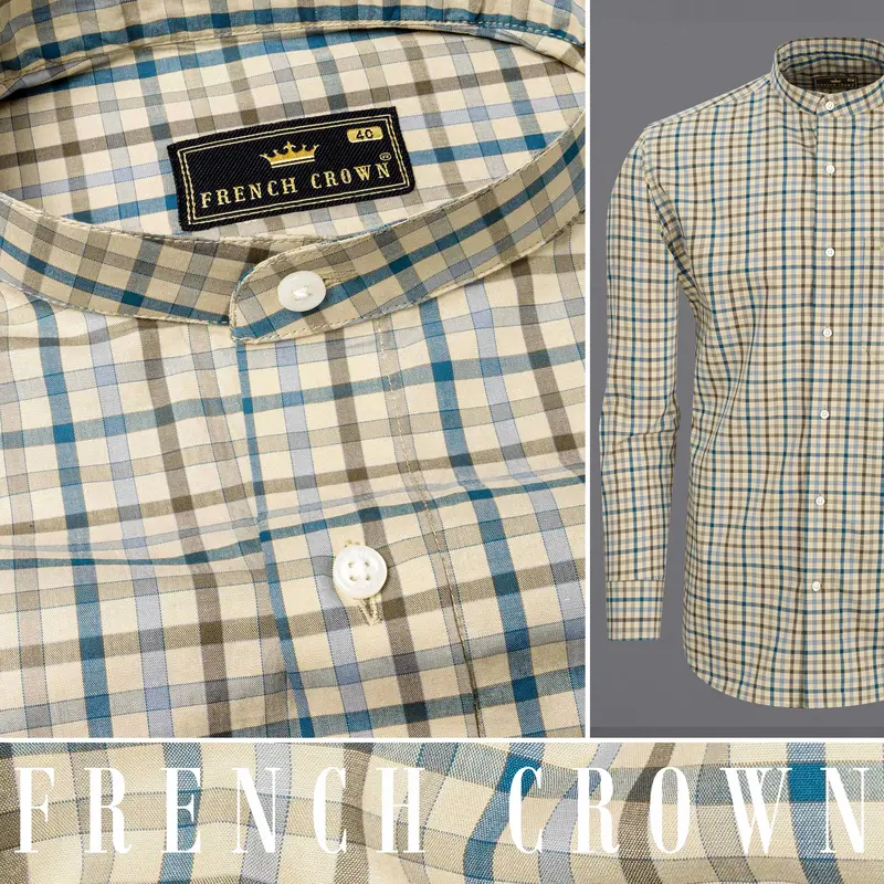 Pearl Bush Gingham Premium Cotton Shirt 9