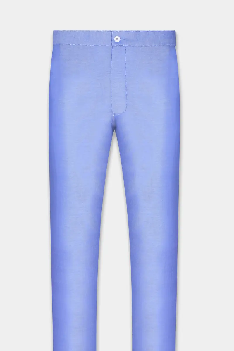 Perano Blue Super Soft Royal Oxford Cotton Lounge Pant 2