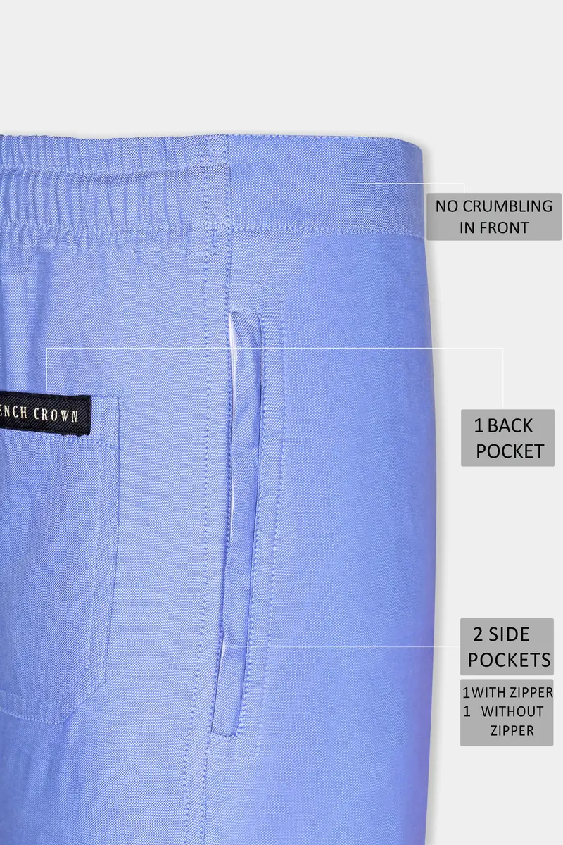 Perano Blue Super Soft Royal Oxford Cotton Lounge Pant 7