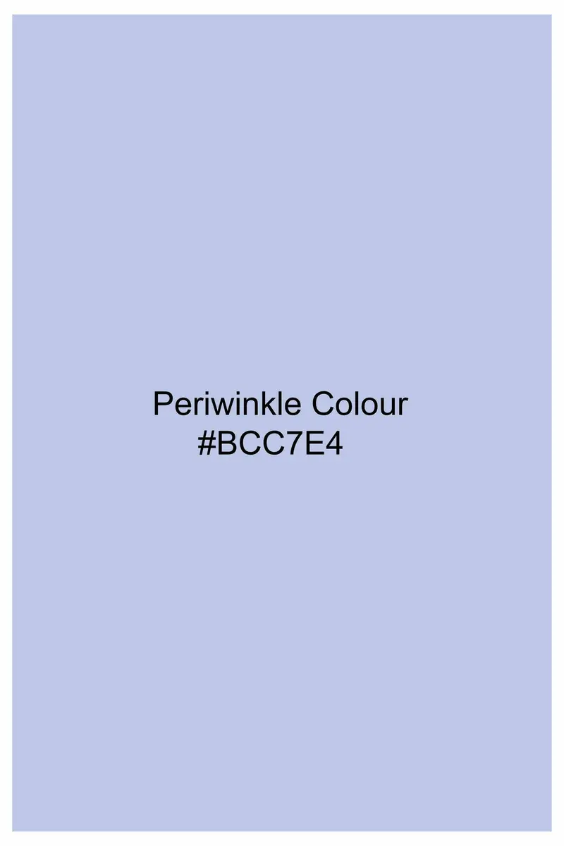 Periwinkle Blue Subtle Sheen Super Soft Premium Cotton Shirt 5
