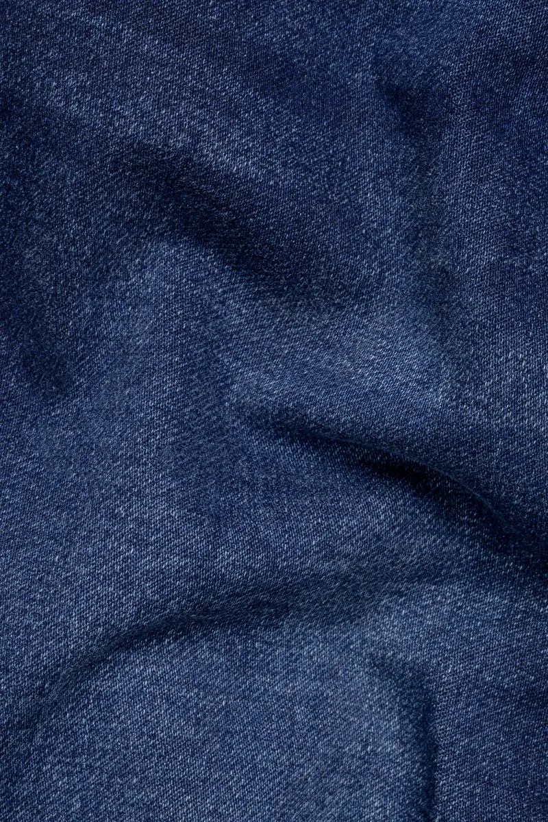 Persian Blue Stone Wash Stretchable Denim 3