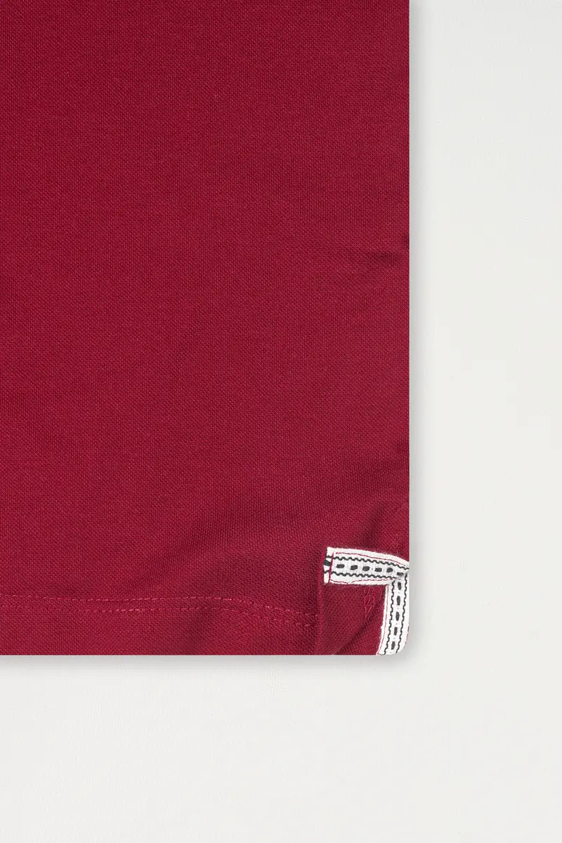 Persian Plum Red Premium Cotton Pique Polo 5