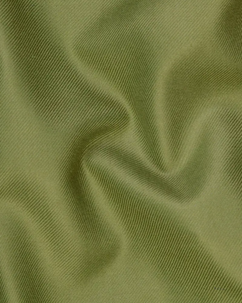 Pesto Green Bandhgala/Mandarin Blazer 3
