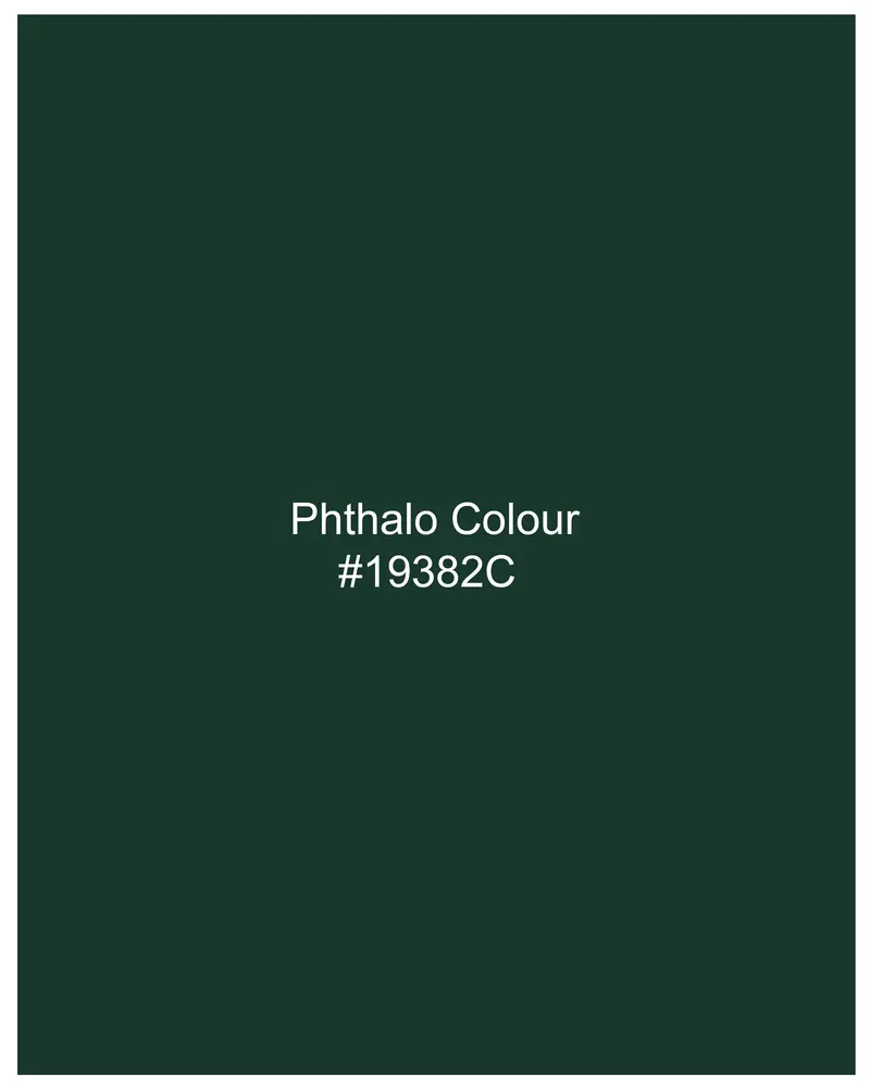 Phthalo Dark Green Subtle Sheen Snake Pleated Super Soft Premium Cotton Tuxedo Shirt 8