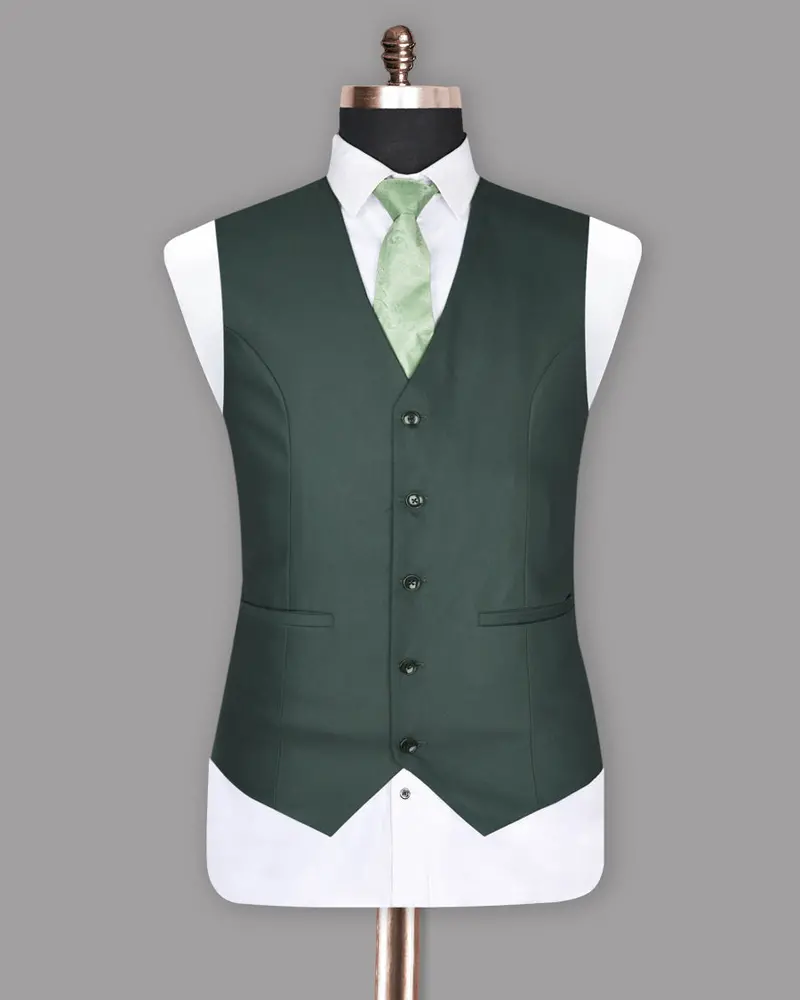 Phthalo Green Micro Dots Wool Blend 2