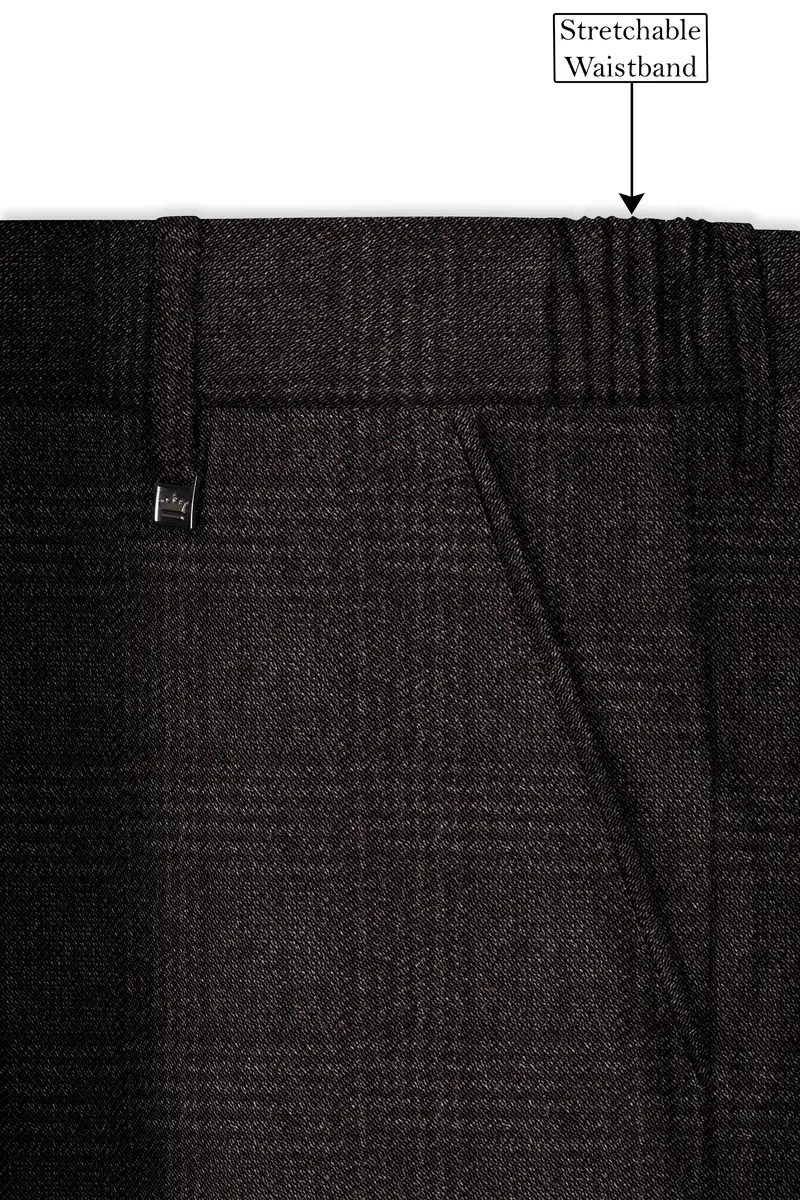 Piano Brown Plaid Tweed Pant 5