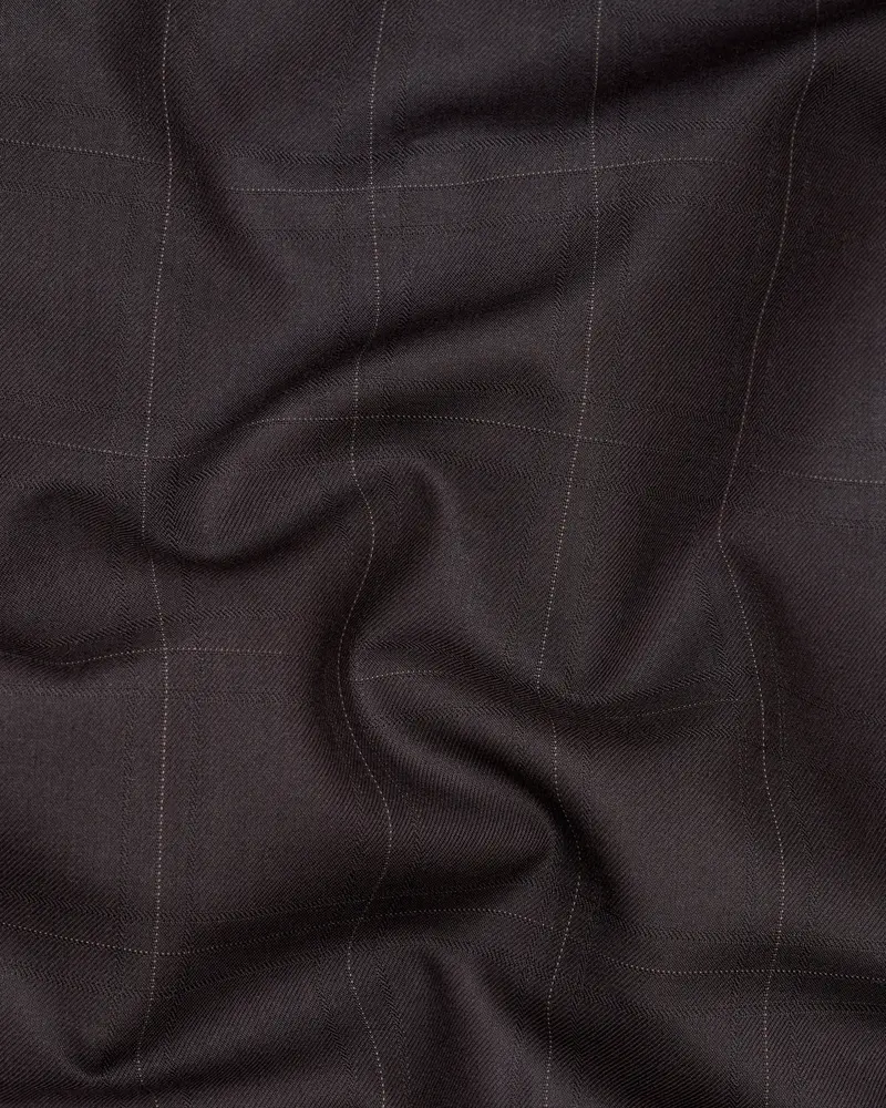 Piano Brown Windowpane Pants 3