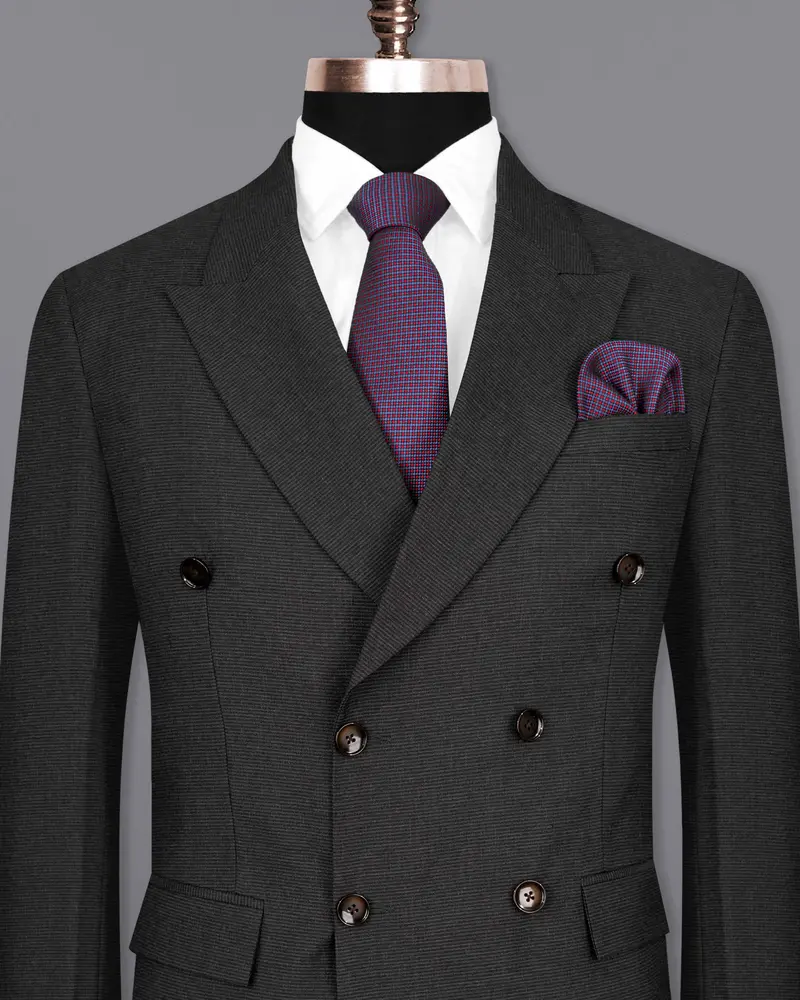 Piano Gray Double Breasted Blazer 2