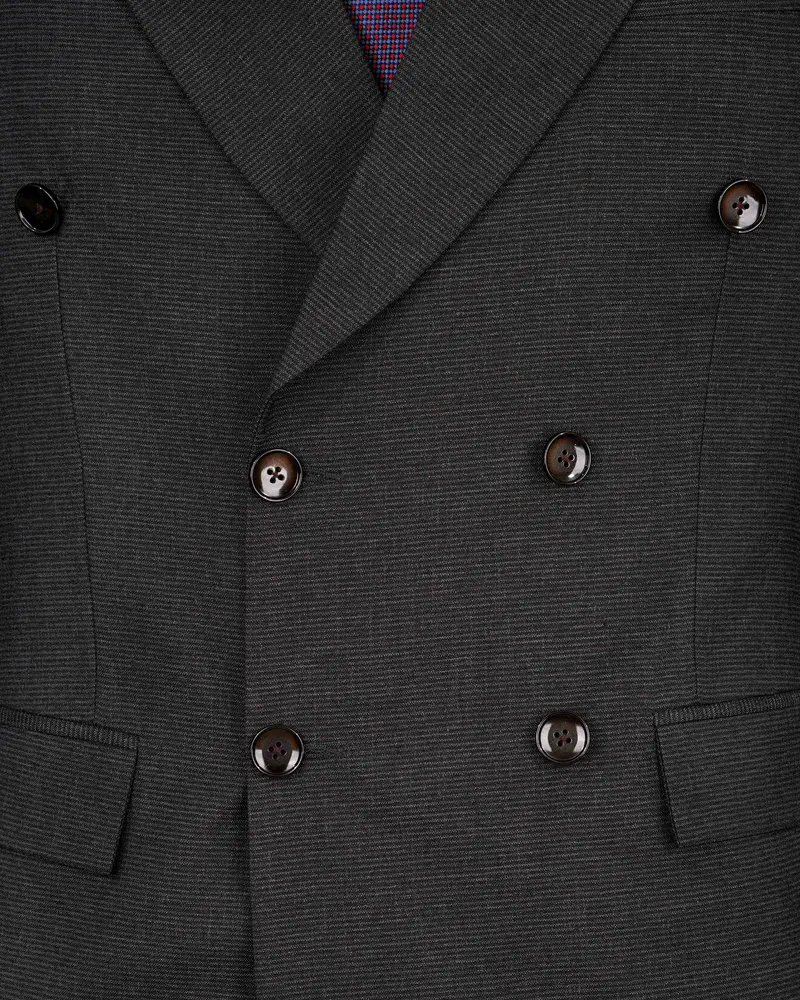 Piano Gray Double Breasted Blazer 4