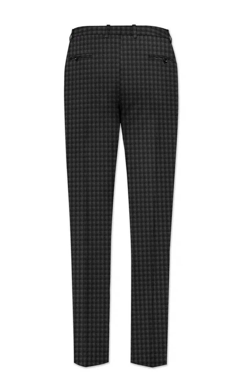 Piano Gray Plaid Wool Blend Pant 5