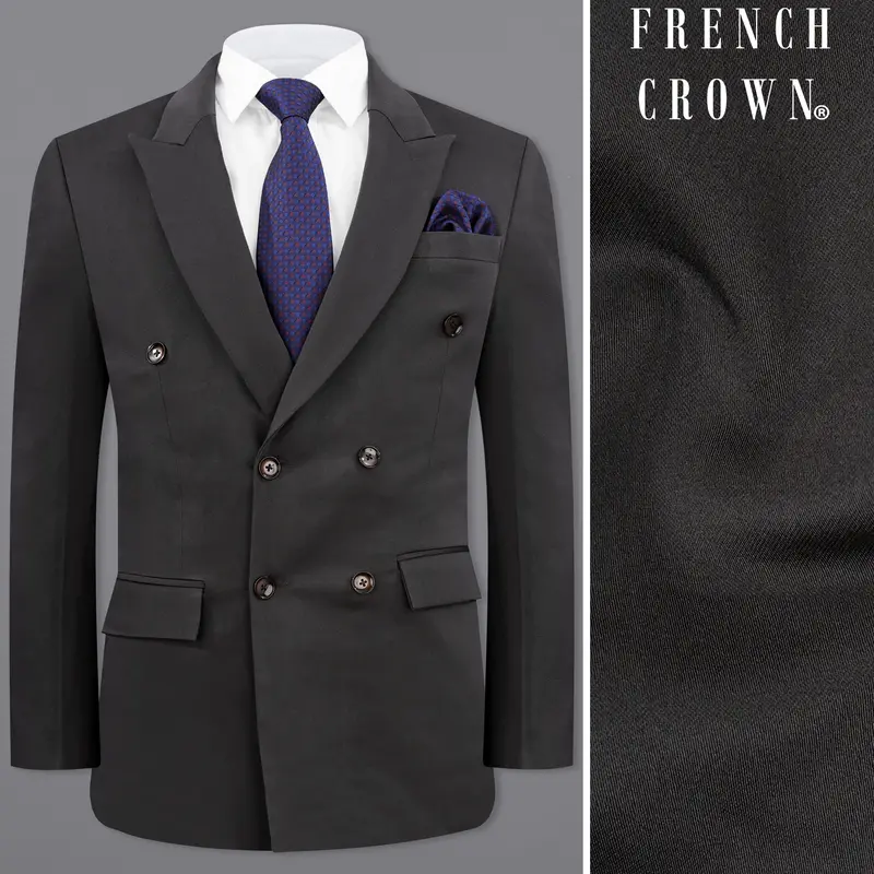 Piano Gray Premium Cotton Blazer 1