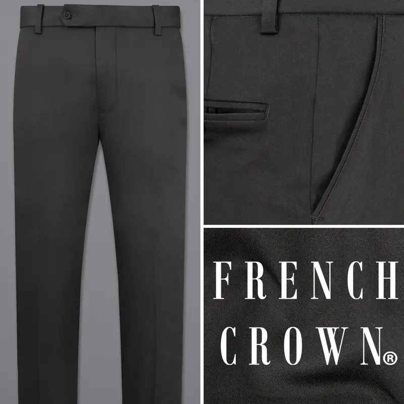 Piano Gray Premium Cotton Pant 1