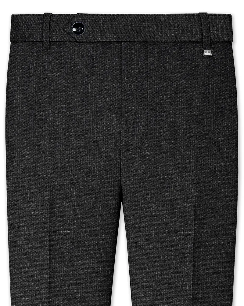 Piano Gray Textured Pant 1