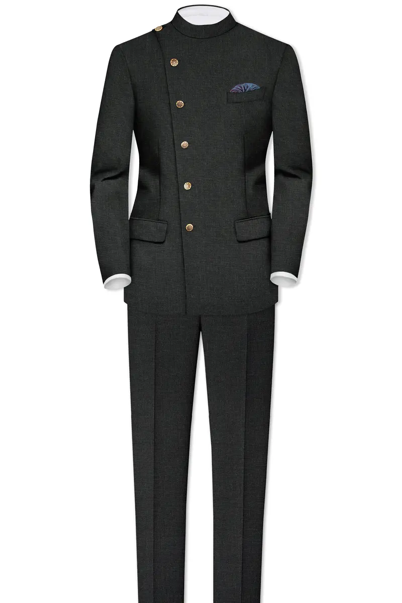 Piano Gray Textured Pant 7