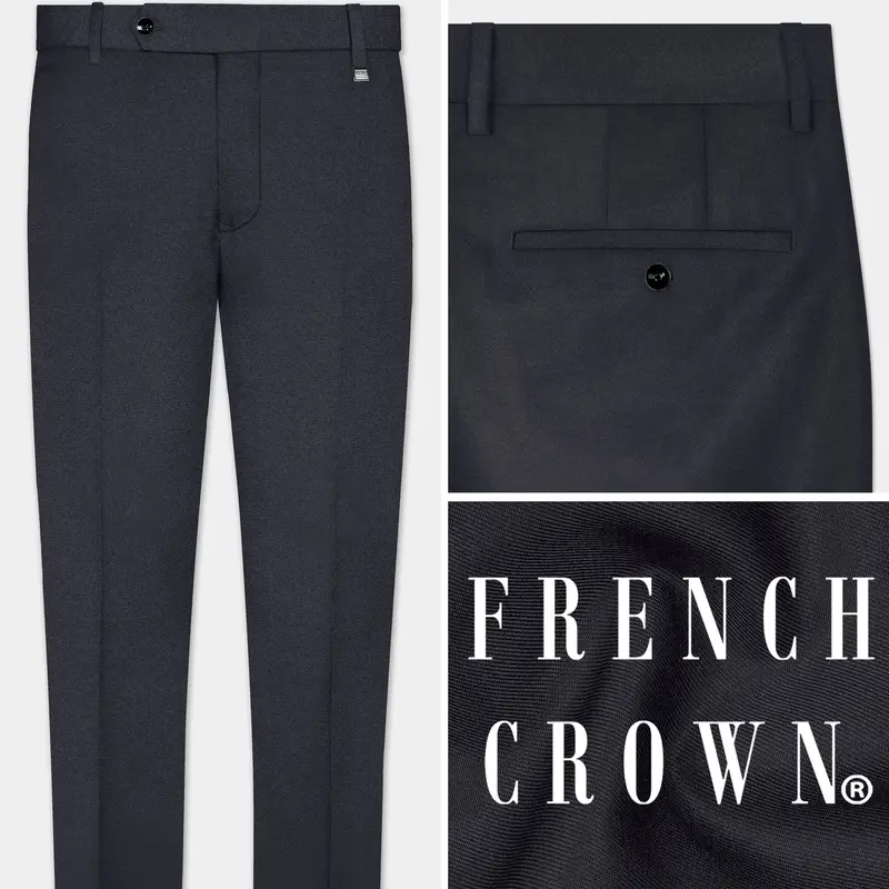 Piano Gray Wool Blend Pant 1