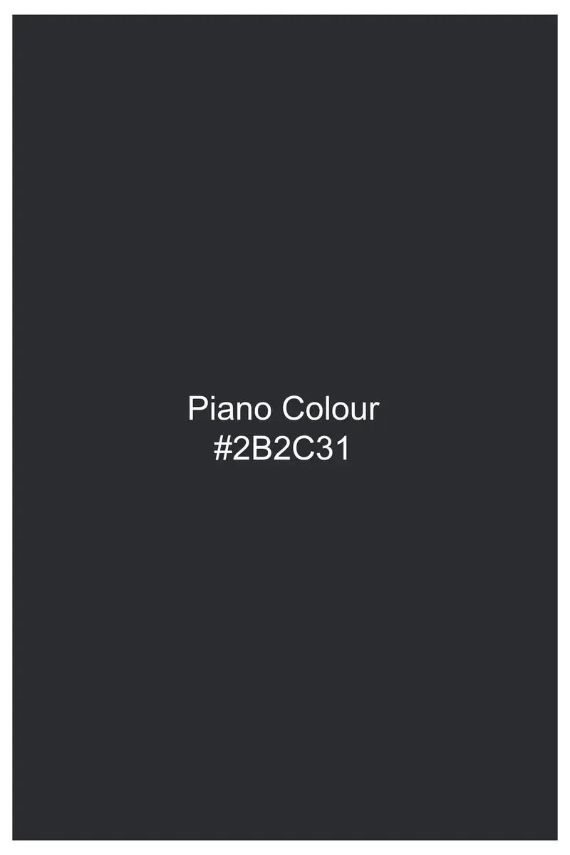 Piano Gray Wool Blend Single Breasted Blazer 12
