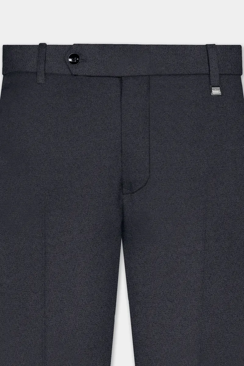 Piano Gray Wool Blend Single Breasted Suit 11