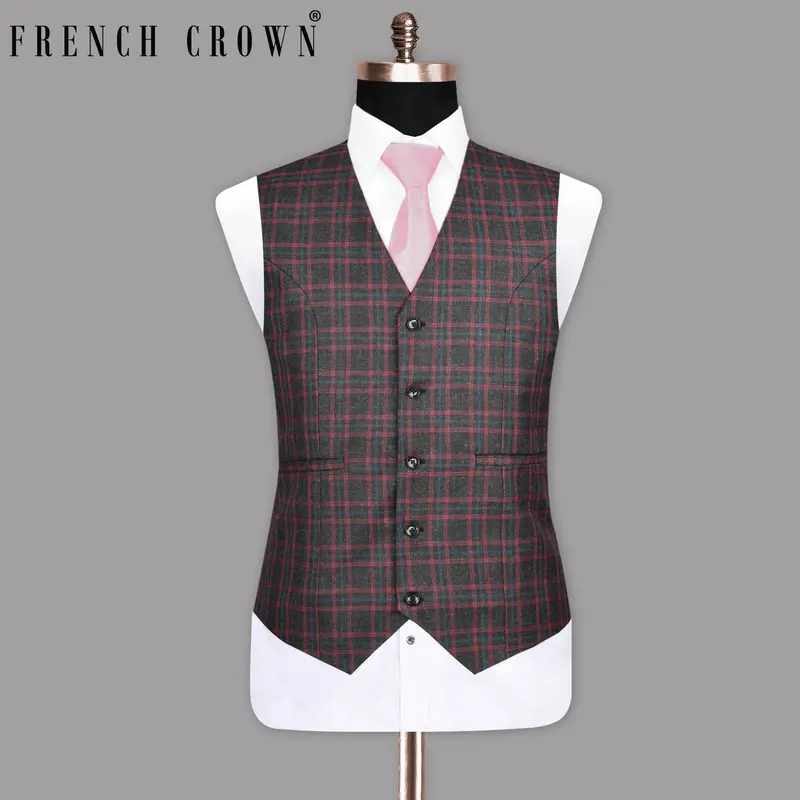 Piano With Mexican Red Plaid Waistcoat 1