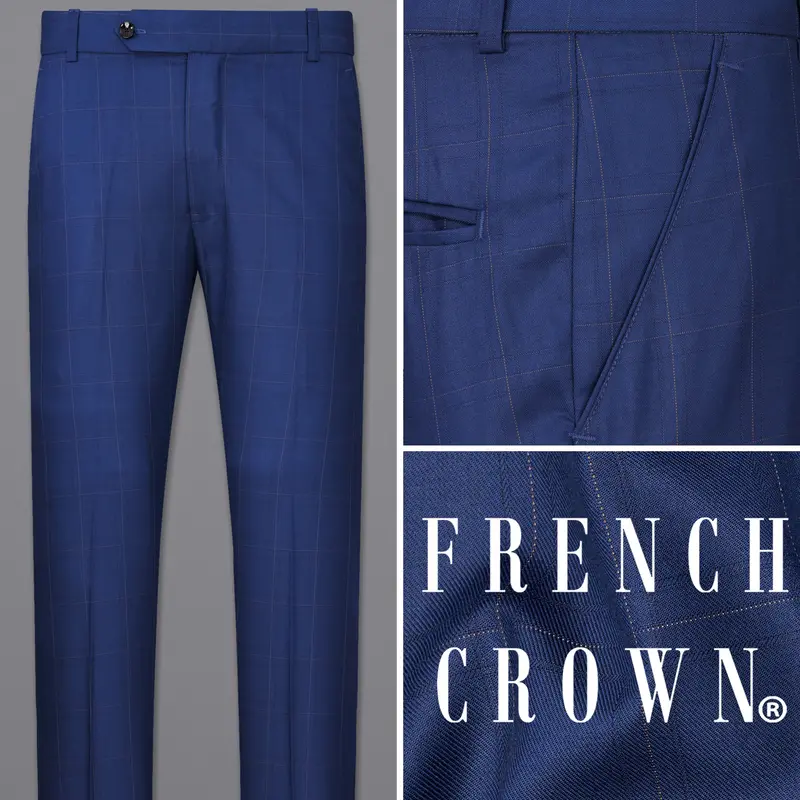 Pickled Blue Windowpane Pant 1