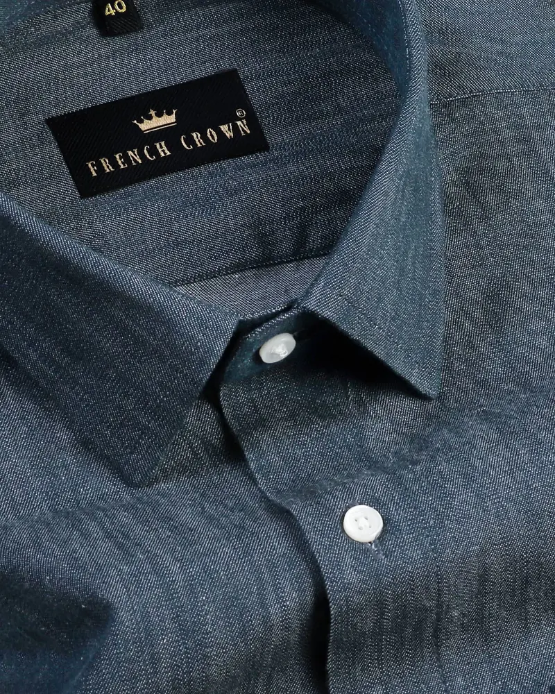 Pickled Bluewood Chambray Denim Shirt 1