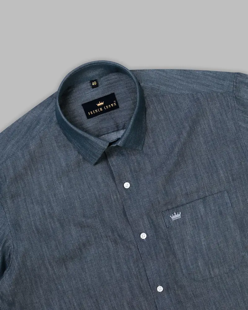 Pickled Bluewood Chambray Denim Shirt 4